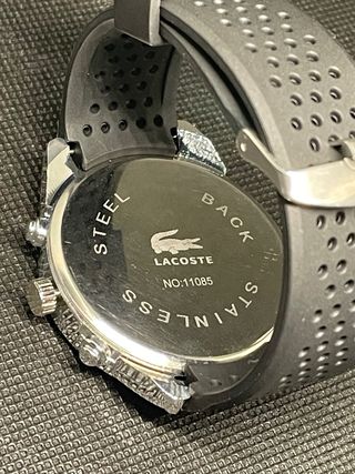 Reloj Lacoste Esfera Negra Correa Silicona