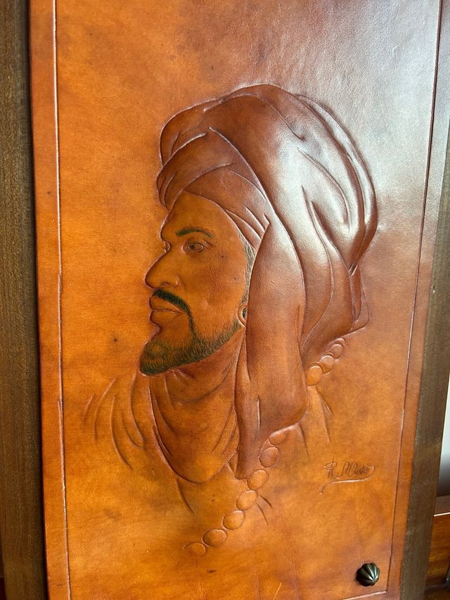 Cuadro Beduino Cuero Repujado