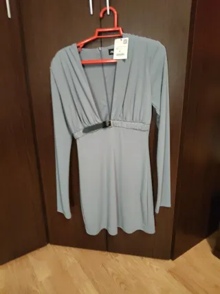 Vestido ZARA malva nuevo con etiqueta