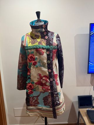 Cappotto Desigual Multicolor Taglia Unica