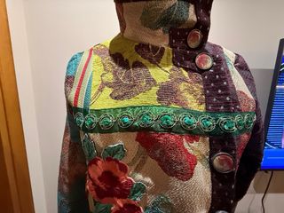 Cappotto Desigual Multicolor Taglia Unica