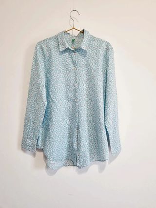 Camisa Benetton Talla S Estampada