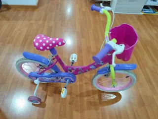 Bicicleta Infantil Minnie 14 Rosa