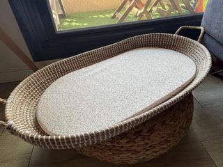 Cambiador Mimbre Bebé con Cojín