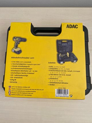 Taladro Atornillador ADAC con Accesorios