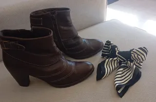 Botines Martinelli Piel Marrones Tacon