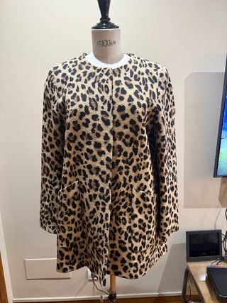 Cappotto con stampa animalier