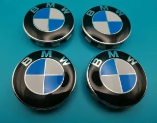 TAPABUJES CENTRO RUEDA LLANTA BMW 68MM AZUL 
