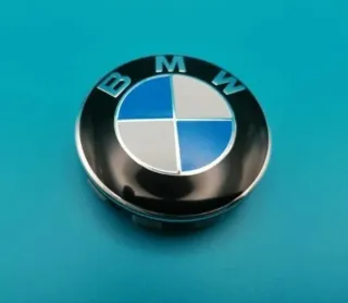 TAPABUJES CENTRO RUEDA LLANTA BMW 68MM AZUL 
