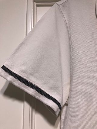 Polo Massimo Dutti blanco manga corta