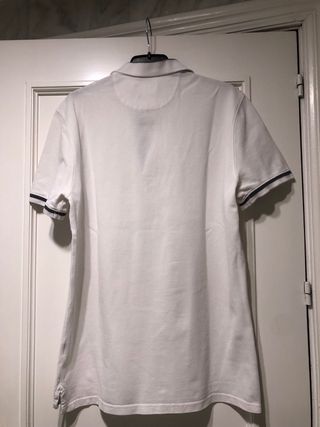 Polo Massimo Dutti blanco manga corta