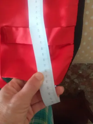 Fajín traje regional rojo y chaleco