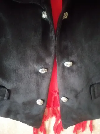 Fajín traje regional rojo y chaleco