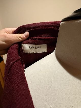 Cappotto Zara Bordeaux