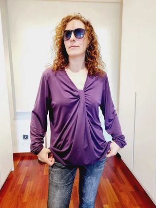 Lote 3 T L. blusas vintage elegantes T L