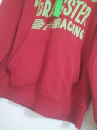 Sudadera Roja con Estampado Dragster Racing