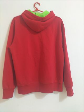 Sudadera Roja con Estampado Dragster Racing