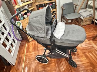 Cybex Priam Silla+Capazo 2sacos+2bolsos+guantes