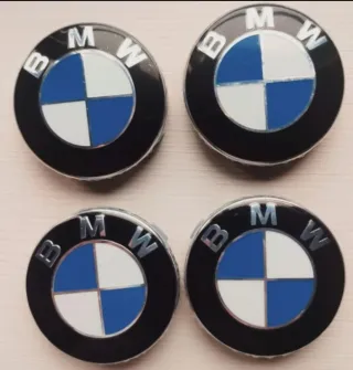 RUEDA LLANTA TAPACUBOS TAPABUJES BMW 68MM AZUL 