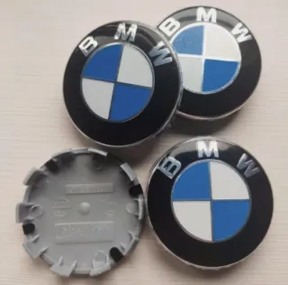 RUEDA LLANTA TAPACUBOS TAPABUJES BMW 68MM AZUL 