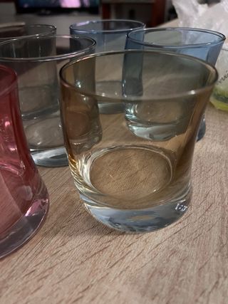 Bicchieri curvi+ vaso