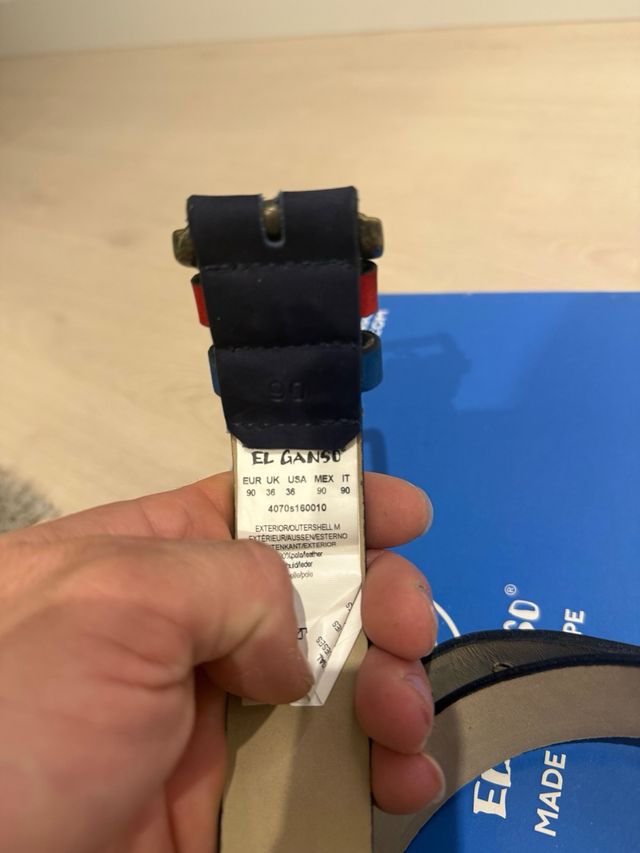 Cinturón El Ganso Negro con detalles