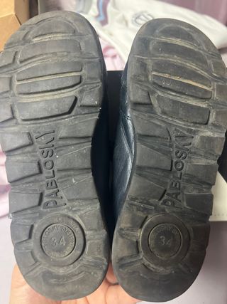 Zapatos Pablosky azul marino Velcro Niños