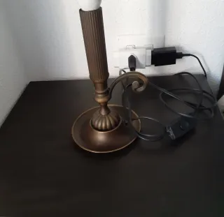 Lámpara de mesa bronce metal