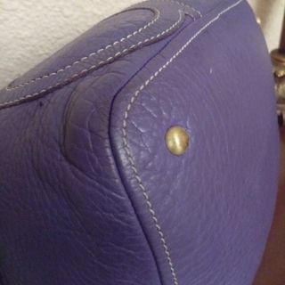 Bolso Purificación García morado piel con bandoler