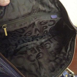 Bolso Purificación García morado piel con bandoler