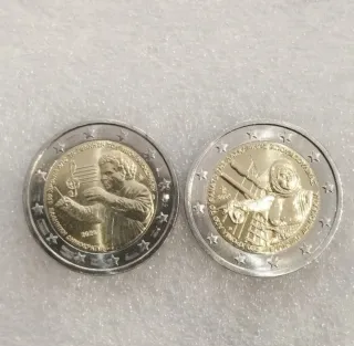 Dos monedas conmemorativas  de 2 euros-Grecia 2025