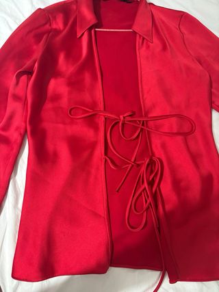 Blazer ZARA Rojo Talla XS