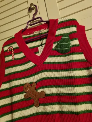 Chaleco Navideño Pull&Bear Talla M