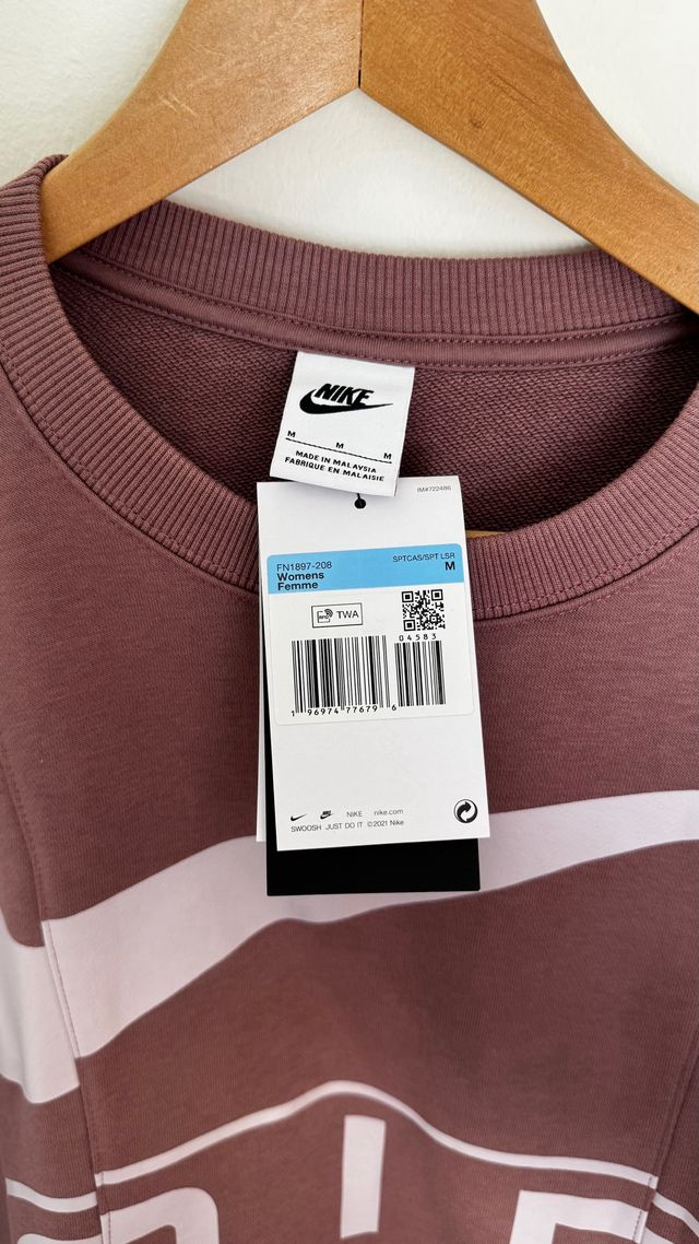Sudadera Nike Air Rosa Talla M