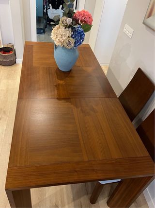 Mesa comedor extensible madera 130-190cm