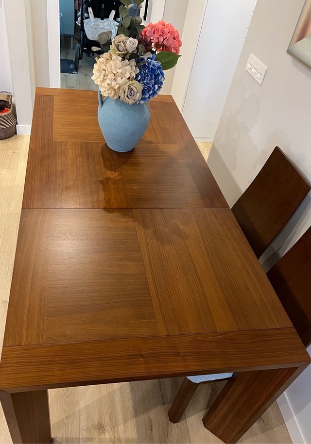 Mesa comedor extensible madera 130-190cm