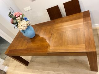 Mesa comedor extensible madera 130-190cm