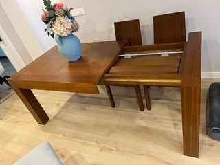Mesa comedor extensible madera 130-190cm