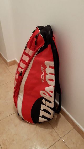 Mochila porta raquetas Wilson Tour Roja