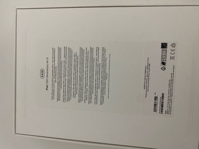 Caja iPad Apple vacía