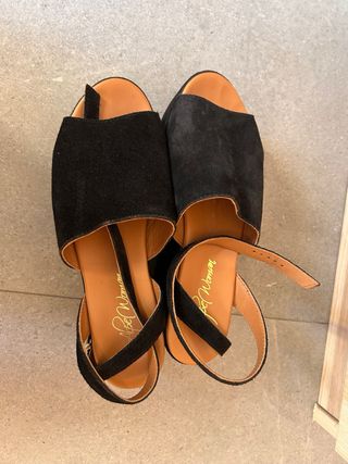 Sandalias Plataforma Negra