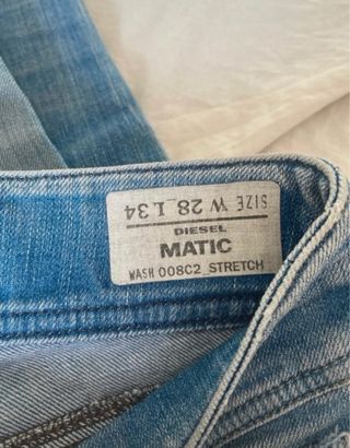 Jeans vita bassa vintage Diesel blu