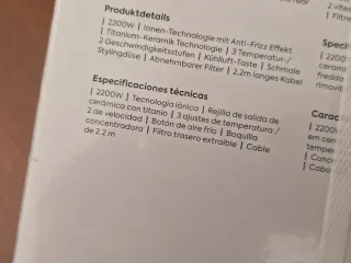 Babyliss Denim Luxe Dryer - secador pelo 2200w