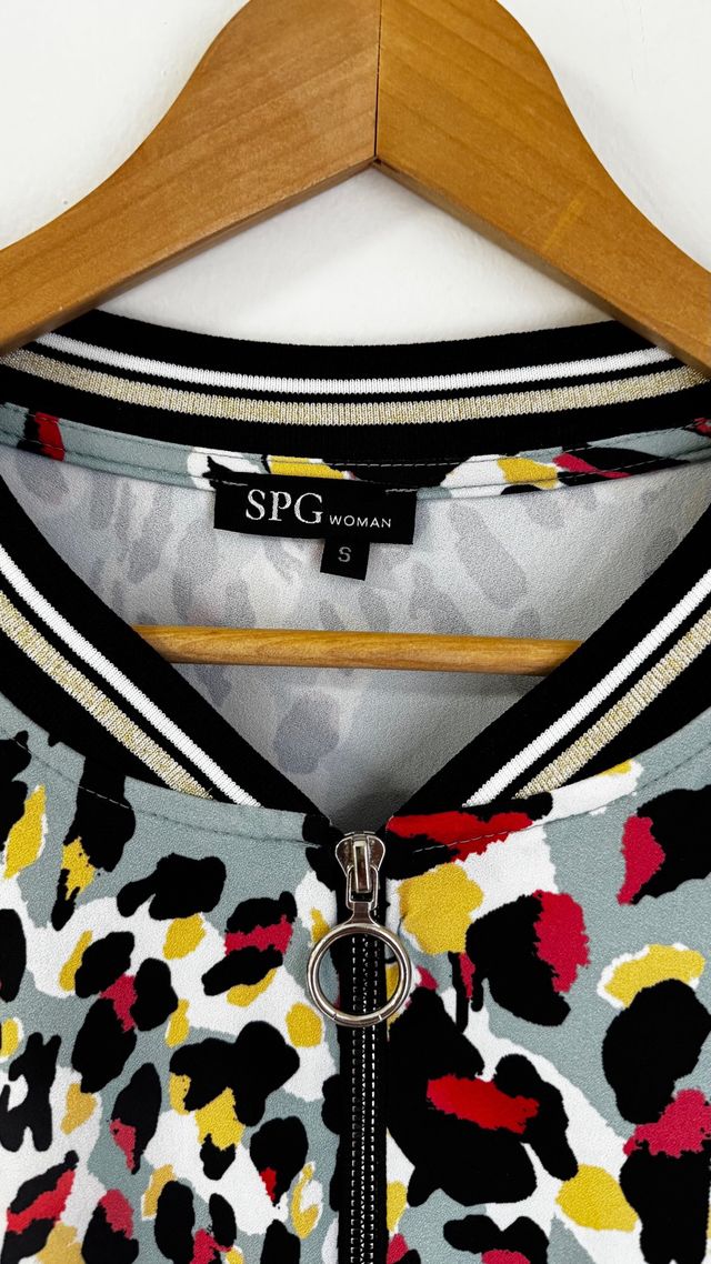 Chaqueta Bomber SPG Animal Print Talla S