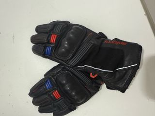 Guantes Moto Invierno Cuero Negro