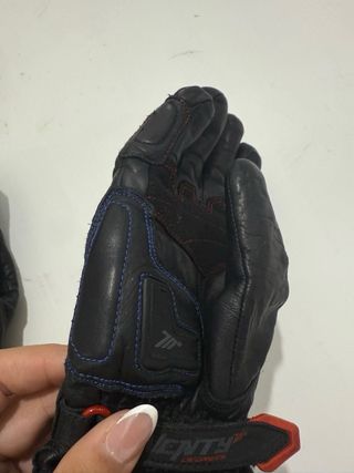 Guantes Moto Invierno Cuero Negro