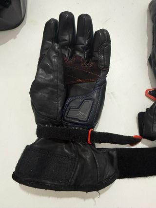 Guantes Moto Invierno Cuero Negro