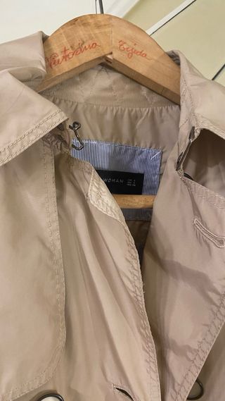 Gabardina Zara Beige Talla S