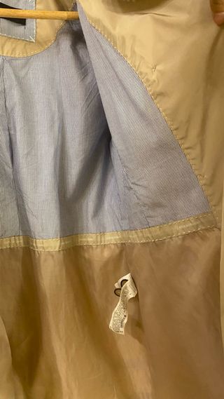 Gabardina Zara Beige Talla S