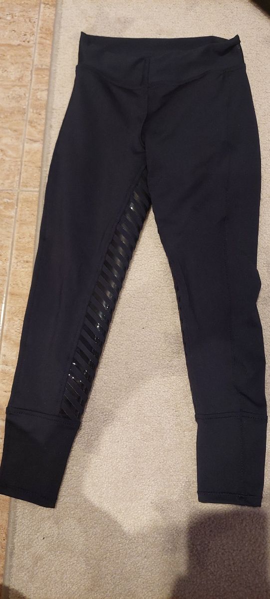 Pantalón de montar HH negro nuevo, talla 136 S.